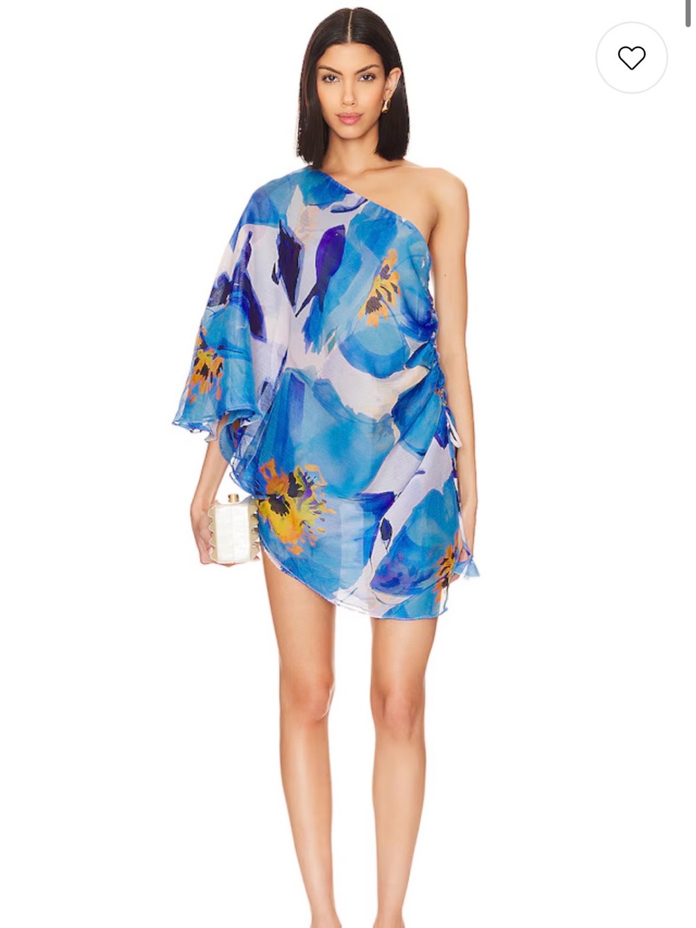 MISA Los Angeles Hera Dress in Blue Poppy